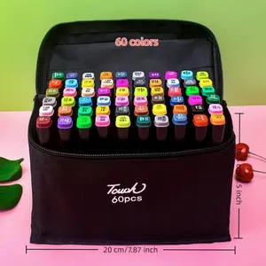 Dual-Ended Drawing Markers, Dual Tip Markers, Coloring Markers, Sketching Animation Markers, Artist Illustrations, Perfect for Easter, Christmas Gifts