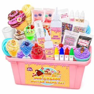 Funewest DIY slime kit for Girls Ages 6-12: mini Galaxy  slime kit Glow in The Dark Slime Making Kit with Glow Stickers, Glitter, Beads & Charms - Creative Sensory Fidget Toy Gift for Kids