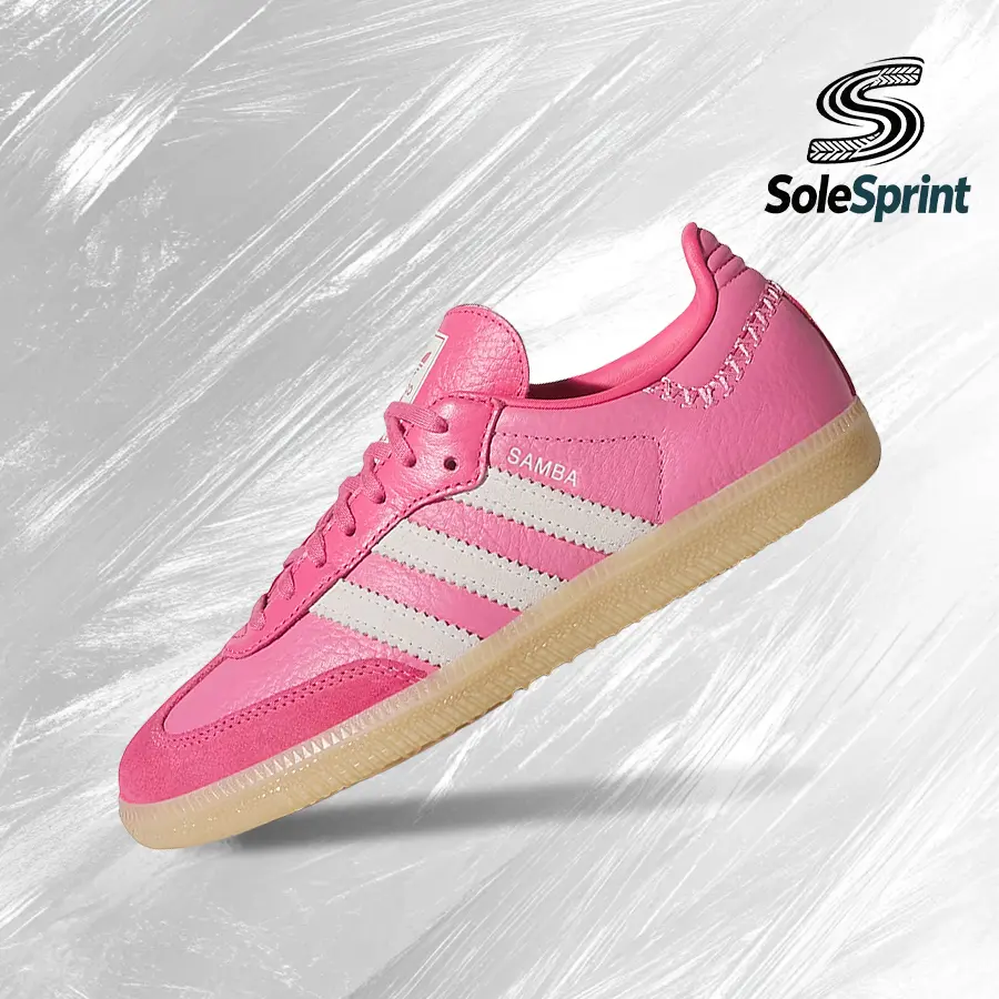 Adidas Women's Samba Bliss Pink (GS) Lifestyle Sneakers - Vintage Shoes, Shock-Absorbing Comfort, Spring-Summer Wear, Gym-Streetwear, Back to School - JQ4488, Sambas Shoes, Casual Fit, Youth, Model Jq4488, Sports Running Shoes