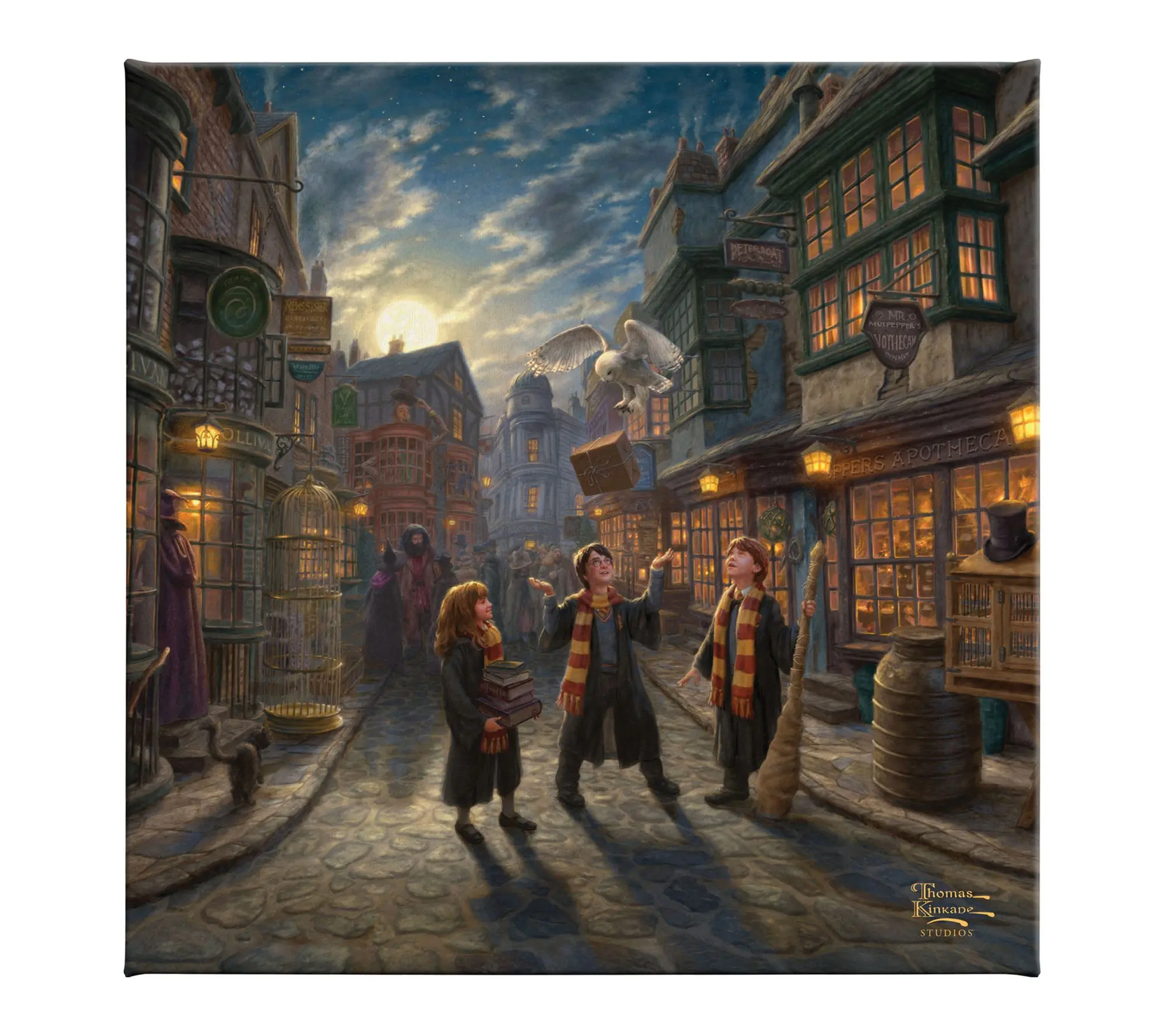 Thomas Kinkade Harry Potter Diagon Alley 14x14Gallery Wrap