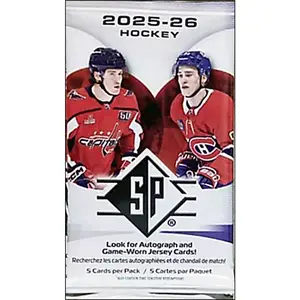 2025-26 Upper Deck SP Hockey Blaster Pack (5 Cards)
