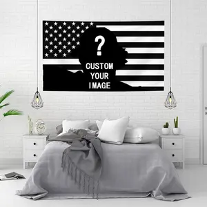 Custom Pink America Flag Personalized Design Funny Tapestry Wall Handing Music Tapestry for Bedroom College Dorm Decor Home Living Room Decorations Cloth Gift Hanging Photo