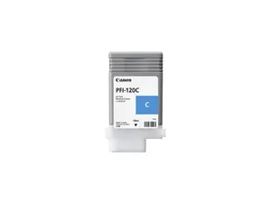 Canon PFI-120 130ml Pigment Ink Tank for Select imagePROGRAF PRO and TM Series Printers, Cyan