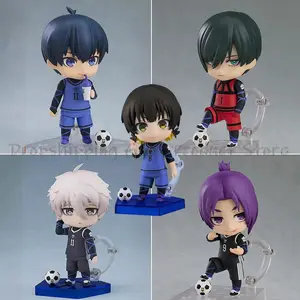 Q Version Isagi Yoichi 2326 #   Mikage Reo 2658 #   Bachira Meguru Blue Lock Anime Figures Model Doll Set Toy Desktop Collection Gift