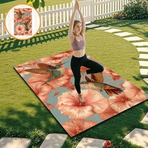 Non-Slip Yoga Mat, Professional Grade Tpe Material, Wide Thick Design, Suitable for Yoga Pilates Fitness Training, Home Indoor Use