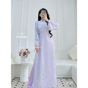 Trendy Gam purple Ao Dai |B26 | Ao Dai for Women| Lunar New Year | Ao Dai Viet Nam
