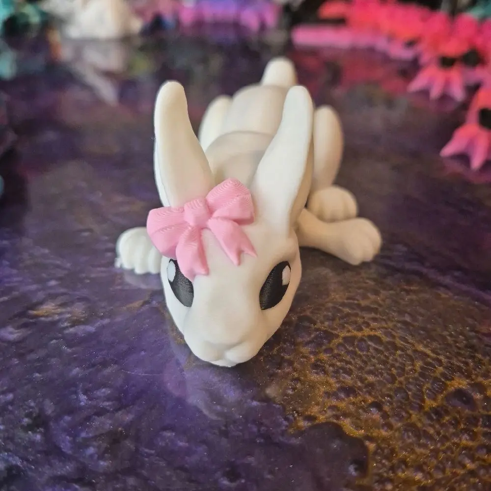 Bow bunny articulated fidget toy