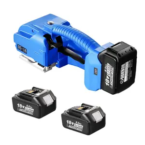 VEVOR Electric Strapping Machine, for 0.35-0.63 PP PET Straps, Portable Electric Banding Tool with Digital 2x 5000mAh Battery Powered Automatic Strapping Tool for Packaging Box Pallet