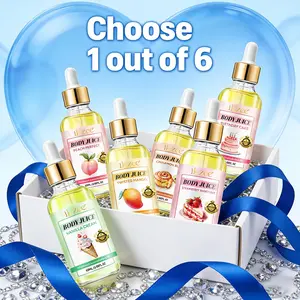 Ikzee Valentine's Day Body Juice Oil, Scented Body Oils, Balanced Ph Moisturizing Massage Skincare Oil, Body Care Essential Oils Set, Perfect Gift Idea!