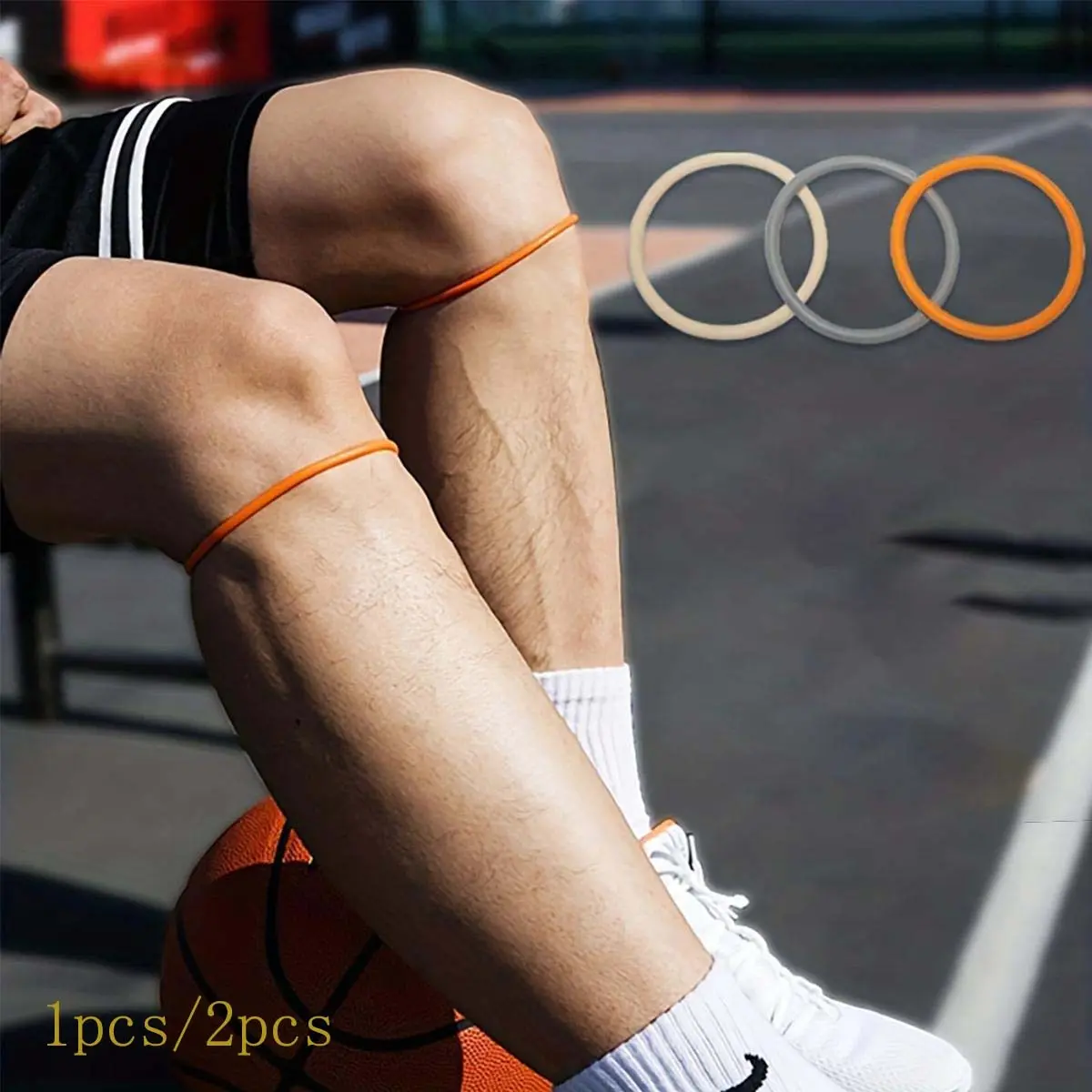 Silicone Knee Strap, 1 Count Lightweight Knee Support, Knee Protector for Running, Basketball, Running, Protective Gear for Men & Women, Sports Knee Brace, Patellar Knee Brace, Knee Band, Runners Knee Brace, Knee Supporter
