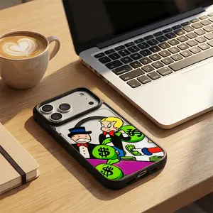 Richie Rich & Monopoly Guy Cash Vibes Phone Case for iPhone17/16/15/14/13/12/X/PRO/PLUS Samsung(S22-S25) Matte Magnetic Phone Case Smartphone Screen Protector iphone 15 pro max case BOBOMKL1516004