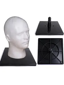 Professional Thickened Foam Mannequin Head Stand Wig Head Base Stand (Base Only) - Sturdy, Lightweight & Ideal for Display