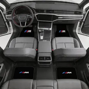4Pcs Universal Car Floor Mats Fit All Vehicles, All Weather Waterproof Non-Slip Auto Floor Liners, Dustproof Stain-Resistant Car Foot Pads, Modern Minimalist Automotive Interior Accessories, Easy Clean Auto Mats for Sedan SUV Truck