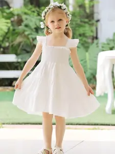 YOUNGER TREE Toddler Girl Dress Kids Sleeveless Ruffle Dresses for Girls Summer Outfits Beach Sundress