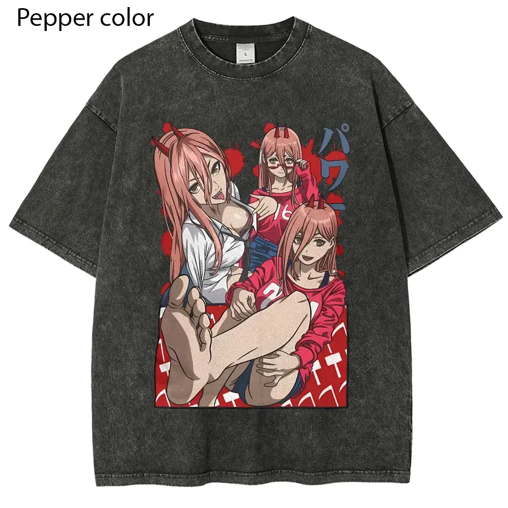 ⭐︎X-girl × Chainsawman Power T-shirt XL Chainsaw Man - Power Katakana T-Shirt | Crunchyroll Store