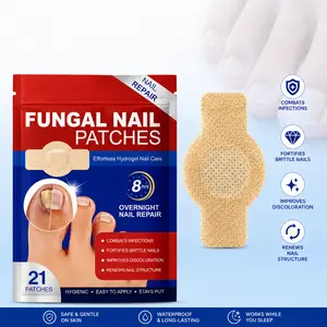 Fungal Nail Patches, 21pcs/box Nail Health Care Patches, Nail Fungus Care Patches, Suitable for Solving Fungal Nails and Other Nail Problems, Nail Supplies, Daily Care Nails Kit Set Manicure Comfort fathersdaygift