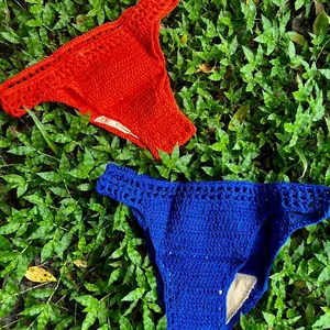 Net crochet swim bottoms
