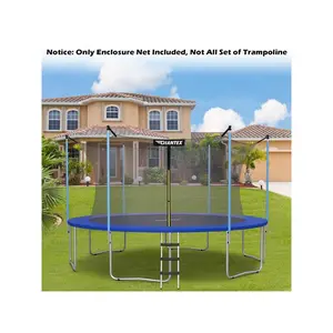 outstanding quality  Costway 15FT Trampoline Replacement Safety Enclosure Net Weather Resistant