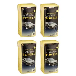 Kirkland Signature Ultra High Pile Premium Microfiber Towels, 36 Pack 16x16 4 Pack