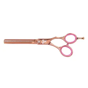 Cricket Beauty Tools Hey Rosie 30T Thinning Shear - Rose Gold Japanese Stainless Steel, Ergonomic Haircare Tool for Stylists, Single Item with Bulk Hair Removal & Removable Smooth Dry Storage