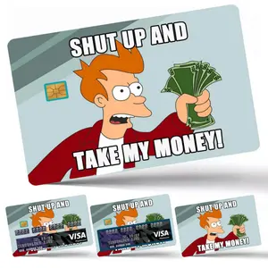 Bank card personalized fun bank card credit card creative stickers