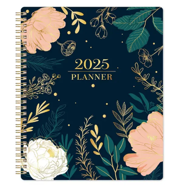 2025 Planner - 2025 Planner Weekly and Monthly, from January to December 2025 Planner, 8'' x 10'', Planner 2025 with Holiday Review, Twin-Wire Binding