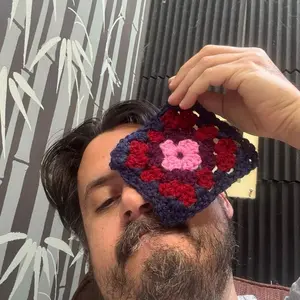 BrynoSquares BrynoMade Hand made crocheted granny squares coasters