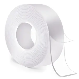 Double Sided Nano Tape, 1 Roll Transparent No Trace Reusable Waterproof Strong Adhesion Adhesive Tape, Multifunctional Adhesive Tape for Home & Office