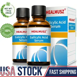 HEALMUSZ Salicylic Acid 5% Solution, Facial & Body Skincare Essence – Hydrating Age Spot Fading Formula, Rapid Absorption, Brightens Skin Tone, Leaves Skin Clear & Radiant, Daily Skincare, Suitable for Sensitive Skin, Skin Repair