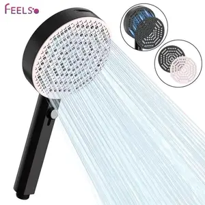 FEELSO Dual Panel High Pressure Shower Head - 6+1 Spray Modes with Magnetic Panel, Powerful Jet Cleaning for Bathroom & Pet Bathing
