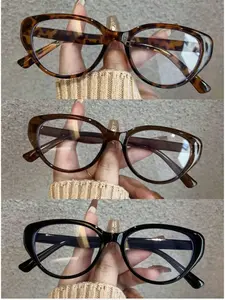 Fashion Vintage Cat Eye Glasses Frames, Daily Wear Non Prescription Frame, Women's Eyewear Accessories, Fashionable Frames Glasses, 2026 New Christmas Style