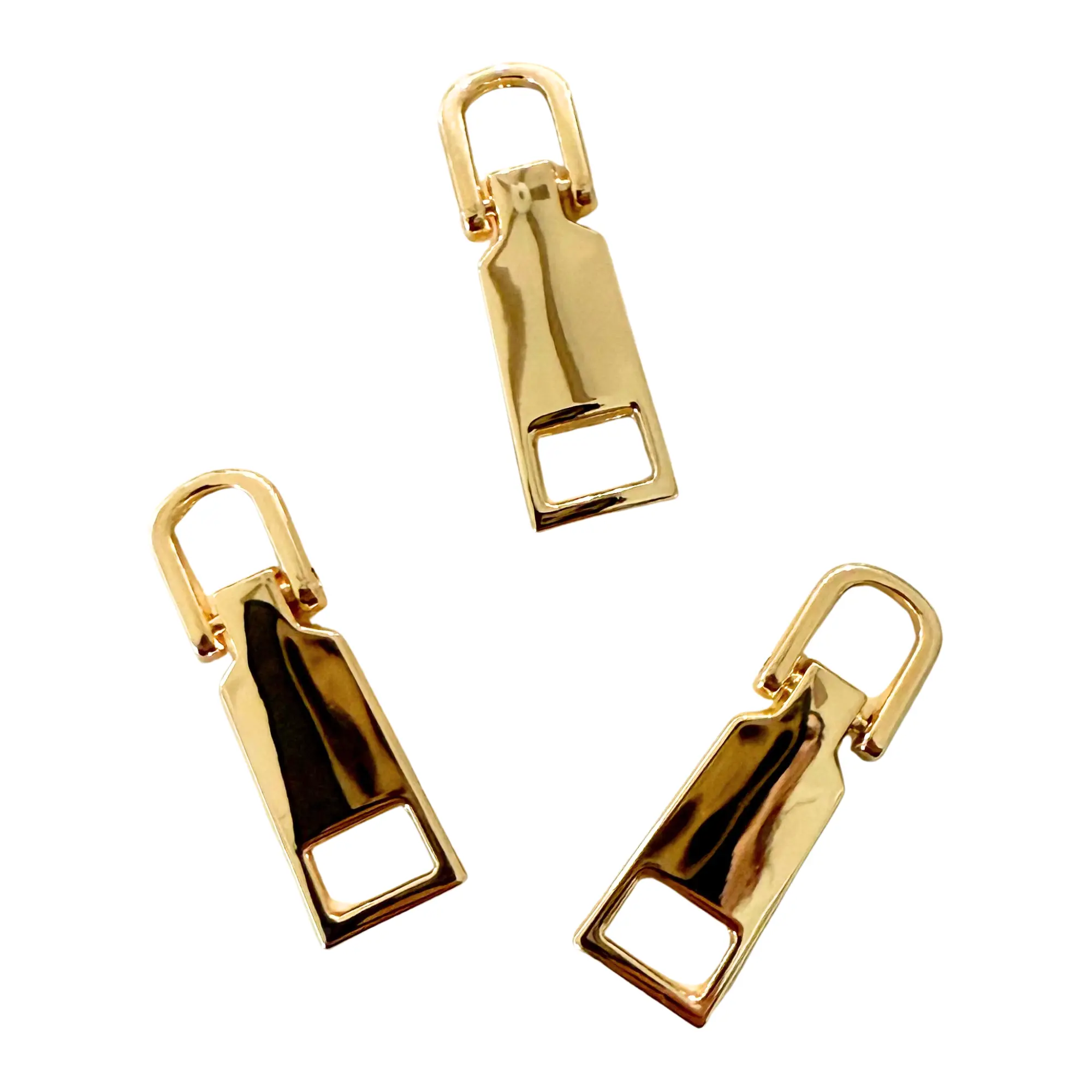 Gold-Tone Zipper Pull (Set of 3) Gold-Tone Zipper Pull (Set of 3)