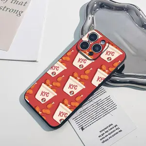 G-GrandpaS K-KFC Smartphone Case for iPhone 17 Air 16 15 14 13 12mini 11 Pro Max Plus XR XS Black Soft Silicone Cover