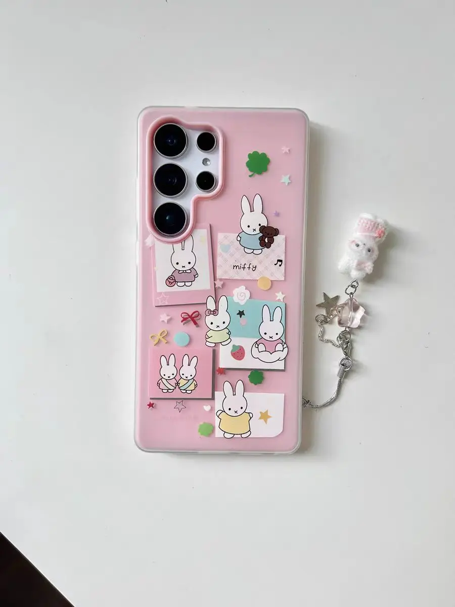Mifi Rabbit Design Jelly Shell Phone Case for Samsung Galaxy S26 Ultra, S25 - Anti-Drop Protection, Chic Mobile Phone Accessories