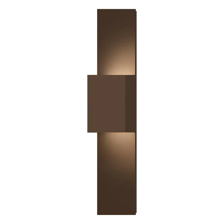 2-in-1 Flat Box Up/Down LED Panel Sconce With Unique Architectural Design and Bidirectional Illumination