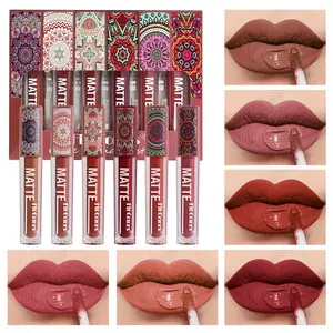 6pcs Moisturizing Lip Gloss Set, Pearl Shimmer Finish, Long-Lasting Easy Application, High-Quality Natural Blush, Perfect for Parties and Dates