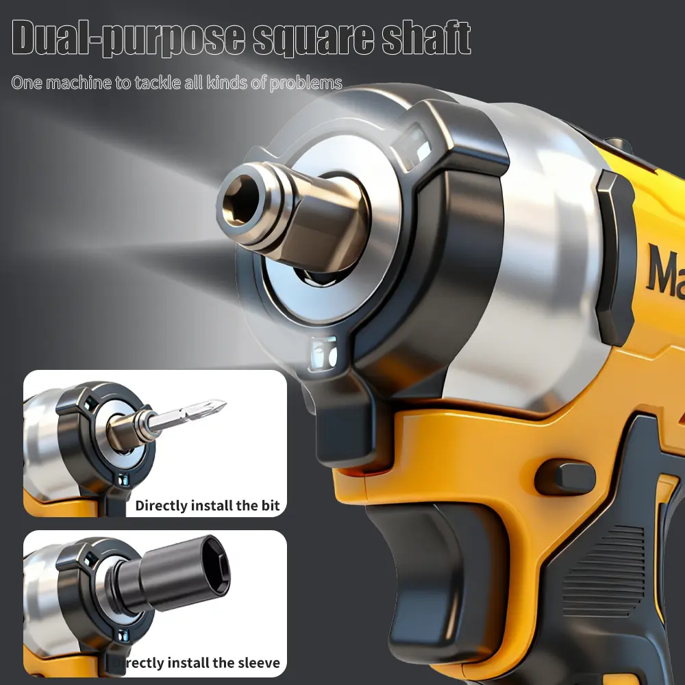 Mamidw Cordless Impact Wrench - Tool Only (No Battery), Compatible with DeWalt 20V MAX Batteries, High Torque Power Tool for Heavy-Duty Jobs