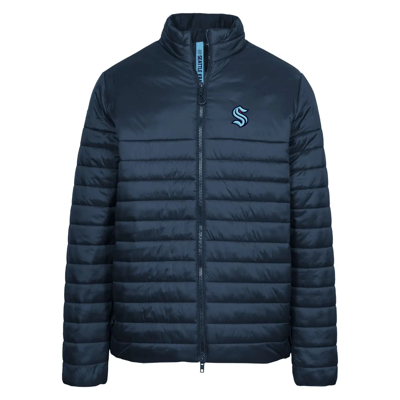Seattle Kraken Primary Stealth Jacket - Fitted Long Sleeve Casual Coats for Men All Seasons Game Wear Classic Logo Design