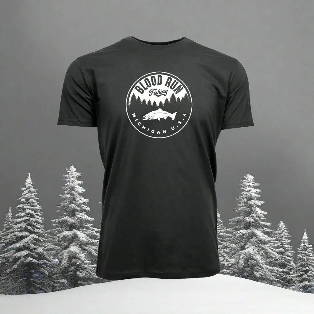 BLOOD RUN MEN'S RETRO COTTON TEE