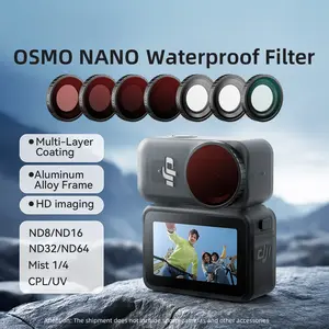 DJI Osmo Nano Waterproof Filter Aluminum Frame Lens Protector, Essential Accessory for Dji Sport Camera, Durable Protection Gear
