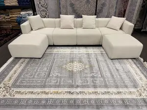 2026 Light Gray Luxury Traditional Medallion Rug | 1200 Reeds