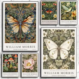 W-William M-Morris art Poster HD Sticky Waterproof Wall Art | High Quality Print Aesthetic Home Living Bedroom Bathroom hallway Decor Trendy Room Decoration | Multiple Size Options Available
