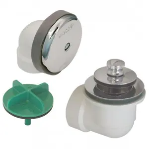 212 MAIN Lift & Turn Half Kit, Schedule 40 Chrome Finish PVC Plastic CP Fitting, Leak-Proof Component for Water Sports and Boating