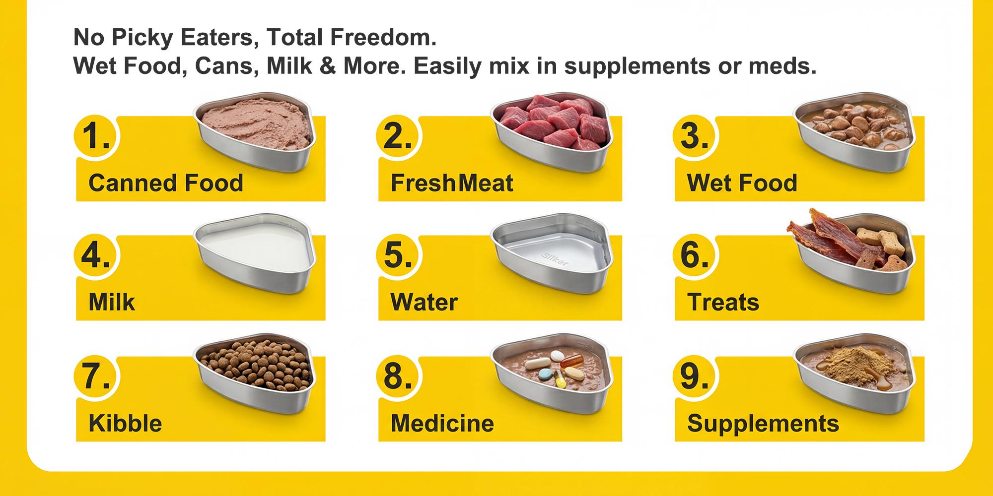Automatic Pet Feeder Wet Food with 304 Stainless Steel Bowl, Refrigerated Auto Cat Feeder with Semiconductor Cooling, 5 Fresh Meals for 3 Days, App-Controlled Pet Food Dispenser, HD Camera & 300° Wide-Angle Monitor, Meal Warming Function, Easy to Clean Su