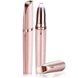 Rechargeable Eyebrow Hair Remover, Painless Eyebrow Trimmer, Stylish and Portable, Rechargeable Comfort 1 Pack Rose Gold Razor Stainless Steel
