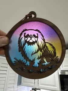 Pekingese Suncatcher for Sunny Window