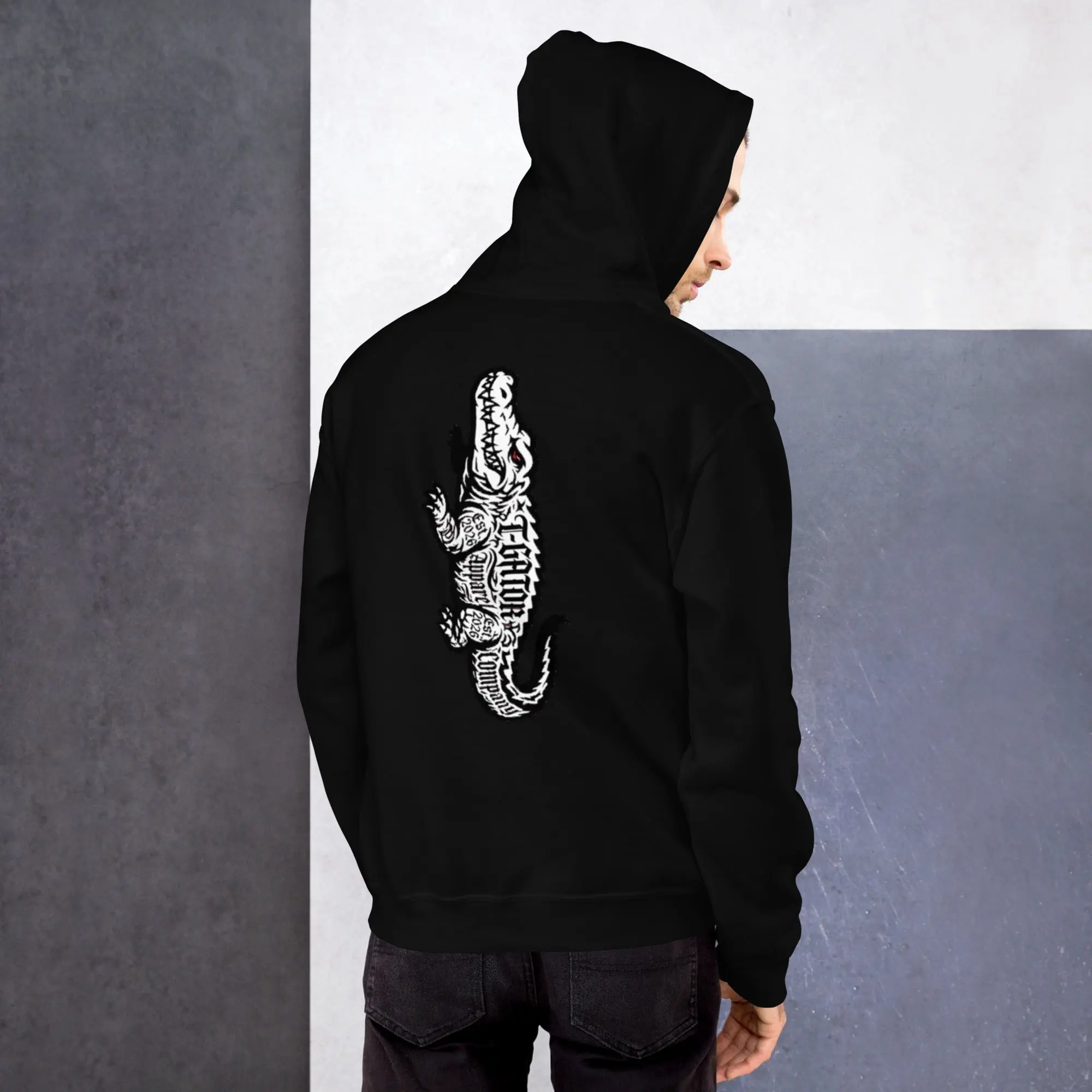 T-Gator Unisex Hoodie Front & Back