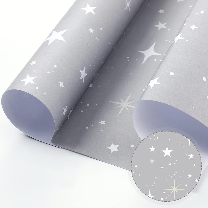 Geosar 10 Sheets Drawer Liners for Dresser Scented Drawer Liners Non Adhesive Scented Fragrant for Home Shelf Closet (Star, Baby Talcum Powder Scent)