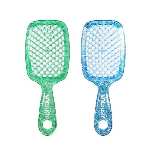 FHI Heat 2pc Glitter Turquoise & Sapphire UNBrush Detangling Brush Set