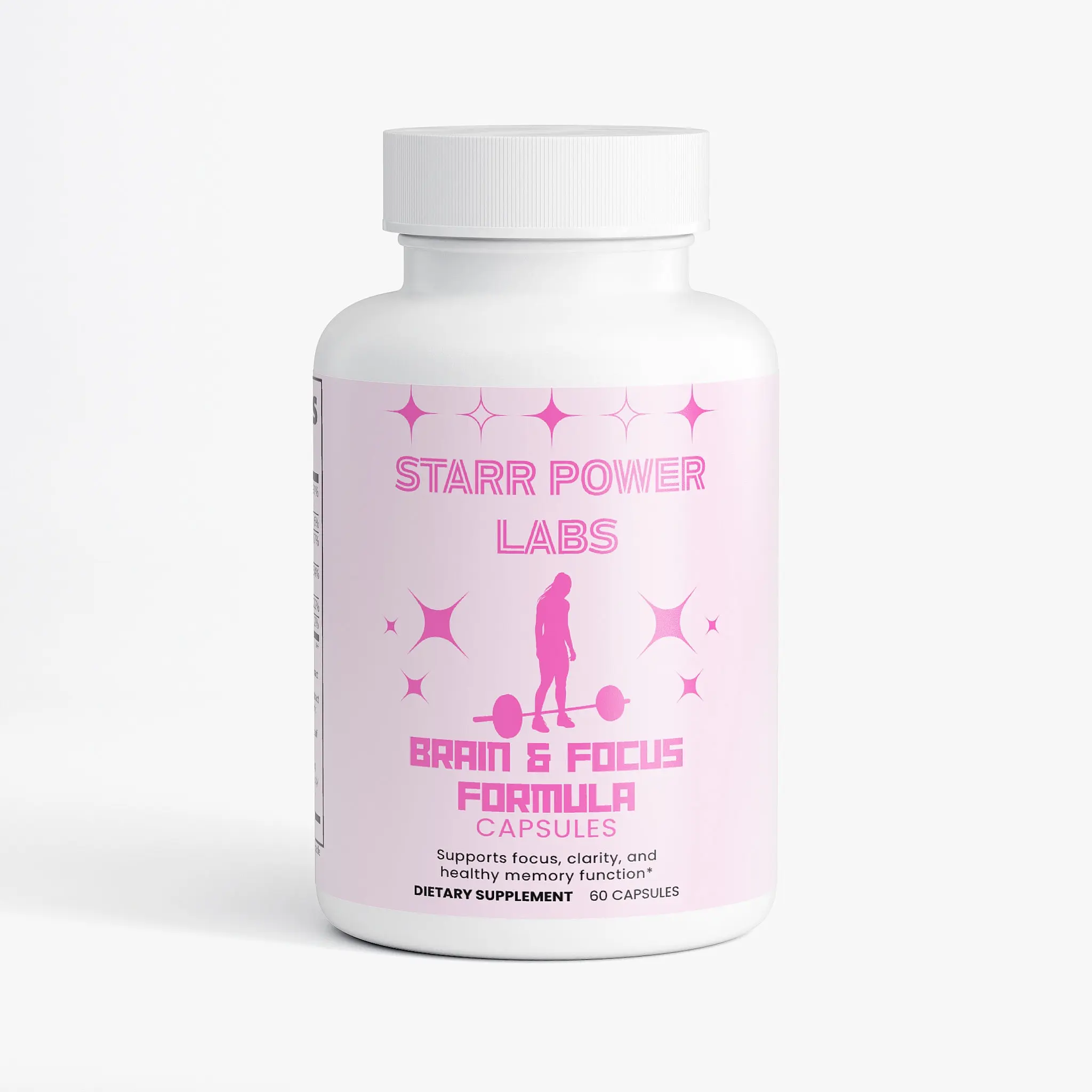 Star Power Labs Brain & Focus Formula Capsules - 60 Count - Supports Clarity Memory Function - Cognitive Health Supplement